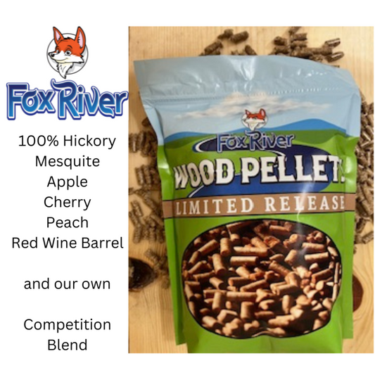 Ultra Premium Wood Pellets by Fox River BBQ -  Great for the Smoker and enhance your Grilling Experience - Made in the USA